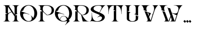 Abho Luxury Regular Font UPPERCASE