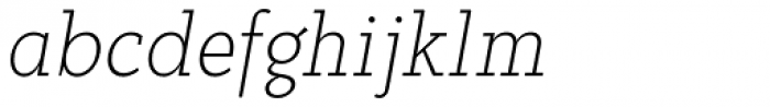 Abiding Thin Italic Font LOWERCASE