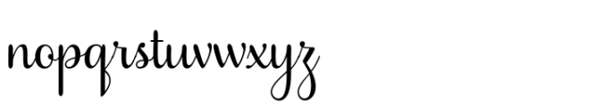 Abigaisa Regular Font LOWERCASE