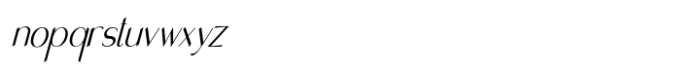 Abigan Italic Font LOWERCASE