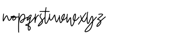 Abikaed Signature Font LOWERCASE