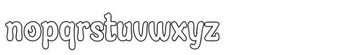 Abintqi Outline Font LOWERCASE