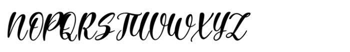 Abitha Italic Font UPPERCASE