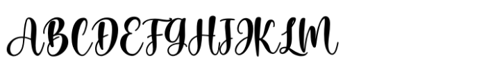 Abitha Regular Font UPPERCASE