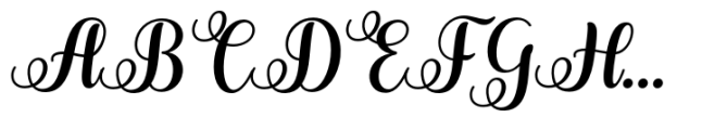 Abiyah Script Italic Font UPPERCASE