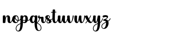 Abiyah Script Regular Font LOWERCASE