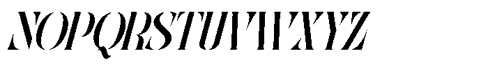 Abogia Italic Font UPPERCASE