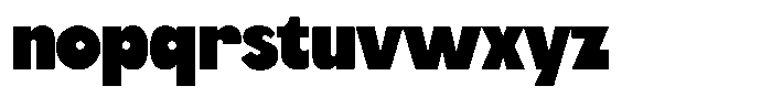 Abolda Font LOWERCASE