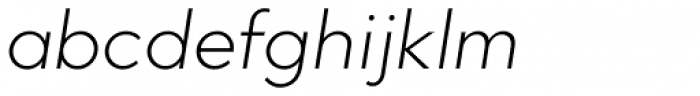 Abrade Light Italic Font LOWERCASE