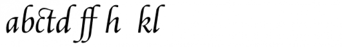 Abrams Venetian Alt Italic Font LOWERCASE