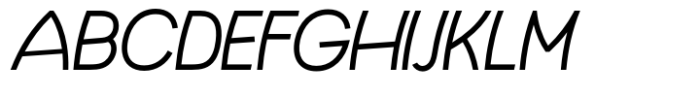 Abrundo Light Italic Font UPPERCASE