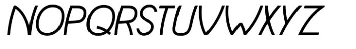 Abrundo Light Italic Font UPPERCASE