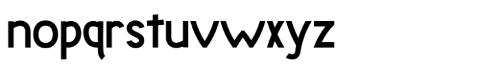 Abrundo Regular Font LOWERCASE