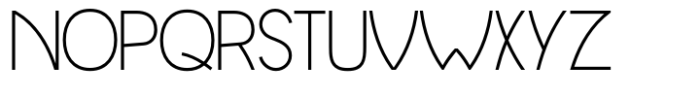 Abrundo Thin Font UPPERCASE