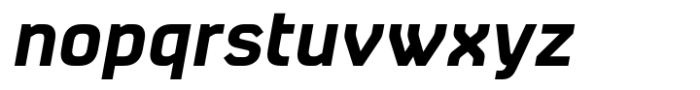 Absentia Sans Demi Italic Font LOWERCASE