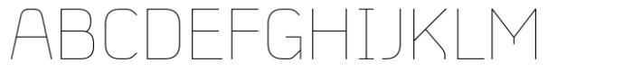 Absentia Sans Hairline Font UPPERCASE