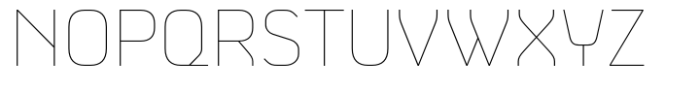 Absentia Sans Hairline Font UPPERCASE