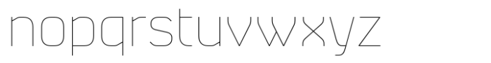 Absentia Sans Hairline Font LOWERCASE