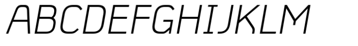 Absentia Sans Light Italic Font UPPERCASE
