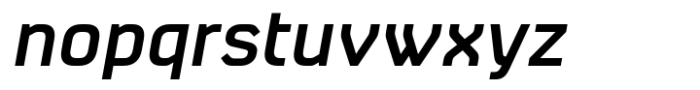 Absentia Sans Medium Italic Font LOWERCASE