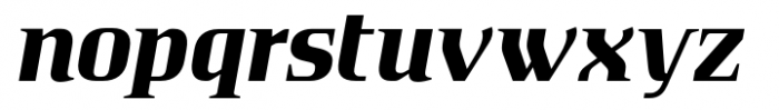 Absentia Serif Bold Italic Font LOWERCASE