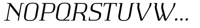Absentia Serif Book Italic Font UPPERCASE