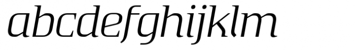 Absentia Serif Book Italic Font LOWERCASE