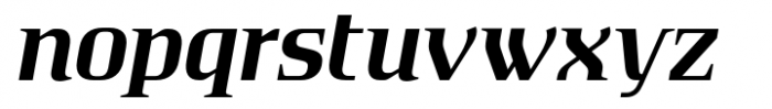 Absentia Serif Demi Italic Font LOWERCASE