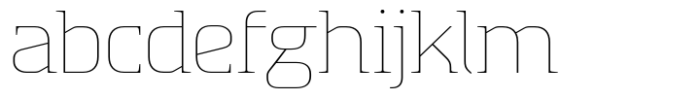 Absentia Serif Hairline Font LOWERCASE