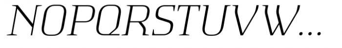 Absentia Serif Light Italic Font UPPERCASE