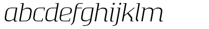 Absentia Serif Light Italic Font LOWERCASE