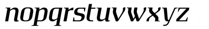 Absentia Serif Medium Italic Font LOWERCASE