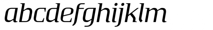 Absentia Serif Regular Italic Font LOWERCASE
