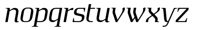 Absentia Serif Regular Italic Font LOWERCASE