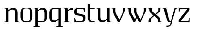 Absentia Serif Regular Font LOWERCASE
