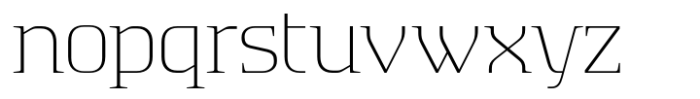 Absentia Serif Thin Font LOWERCASE