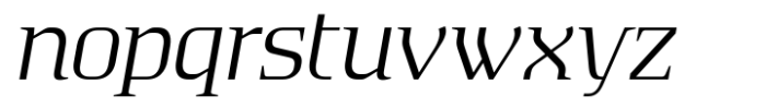 Absentia Serif Variable Italic Font LOWERCASE