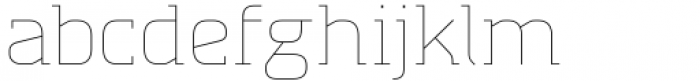 Absentia Slab Hairline Font LOWERCASE