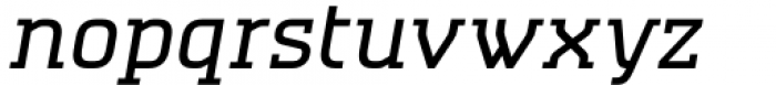 Absentia Slab Regular Italic Font LOWERCASE