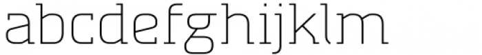Absentia Slab Thin Font LOWERCASE