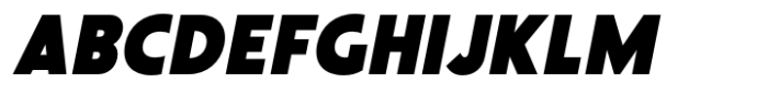 Absolue Black Slanted Font UPPERCASE