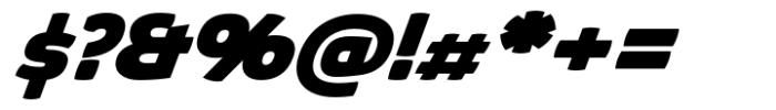 Absolut Pro Black Expanded Extra Italic Font OTHER CHARS