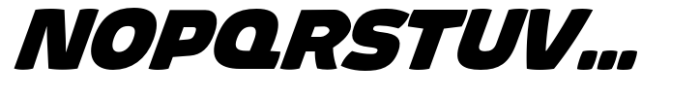 Absolut Pro Black Expanded Extra Italic Font UPPERCASE
