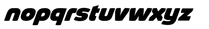 Absolut Pro Black Expanded Extra Italic Font LOWERCASE