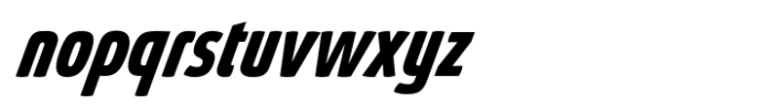 Absolut Pro Bold Condensed Extra Italic Font LOWERCASE