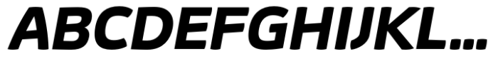 Absolut Pro Bold Expanded Italic Font UPPERCASE