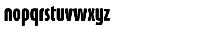 Absolut Pro Bold Ultra Condensed Upright Italic Font LOWERCASE