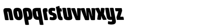 Absolut Pro Extra Bold Condensed Backslanted Italic Font LOWERCASE