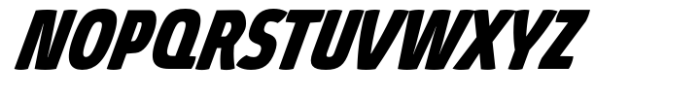 Absolut Pro Extra Bold Condensed Extra Italic Font UPPERCASE