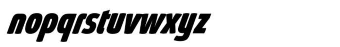 Absolut Pro Extra Bold Condensed Extra Italic Font LOWERCASE